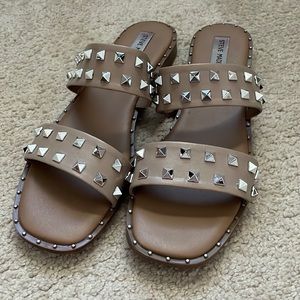 Steve Madden studded slides